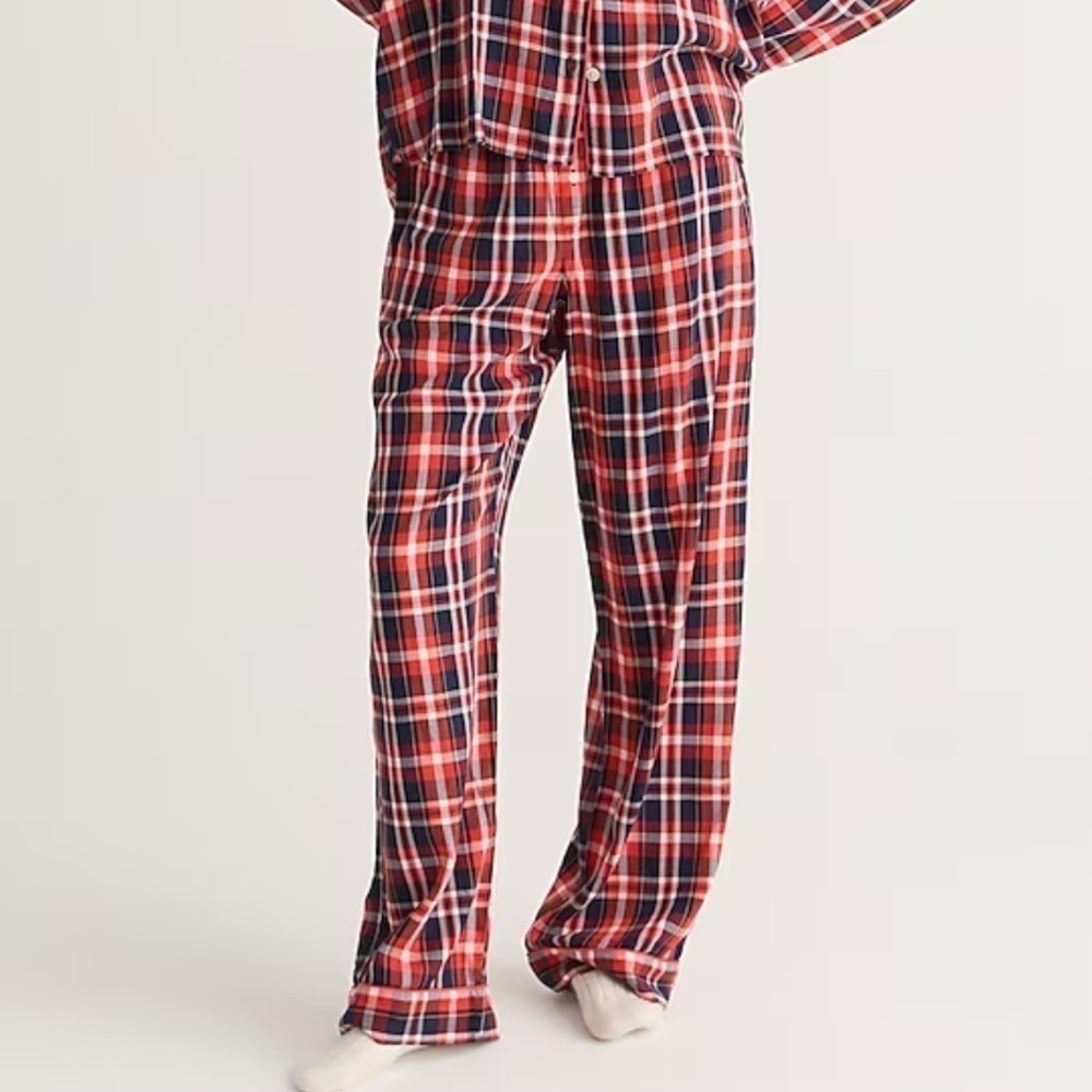 NWOT Jcrew Flannel cropped pajama pants in plaid